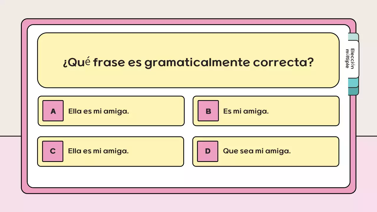 pink playful quiz material de estudio