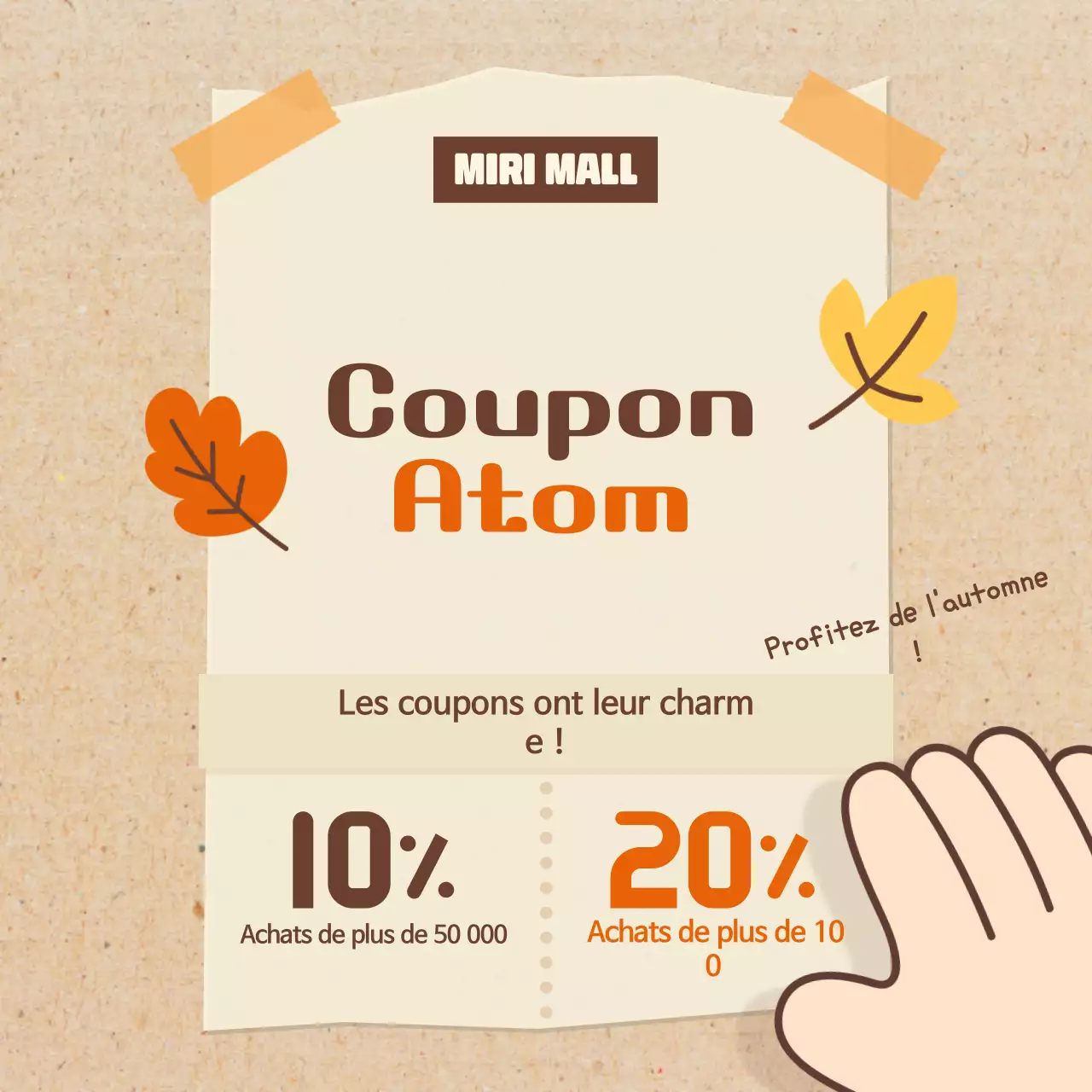 Vente d'automne Orange Vintage