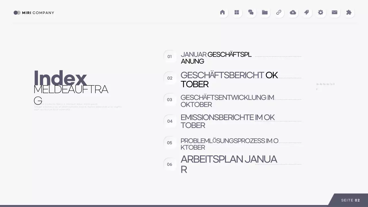 Analyse der grauen modernen Berichte