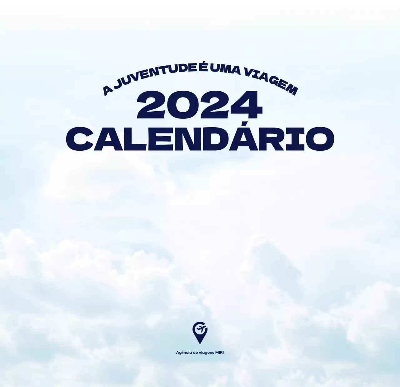 Calendário de limpeza de fotografias do céu