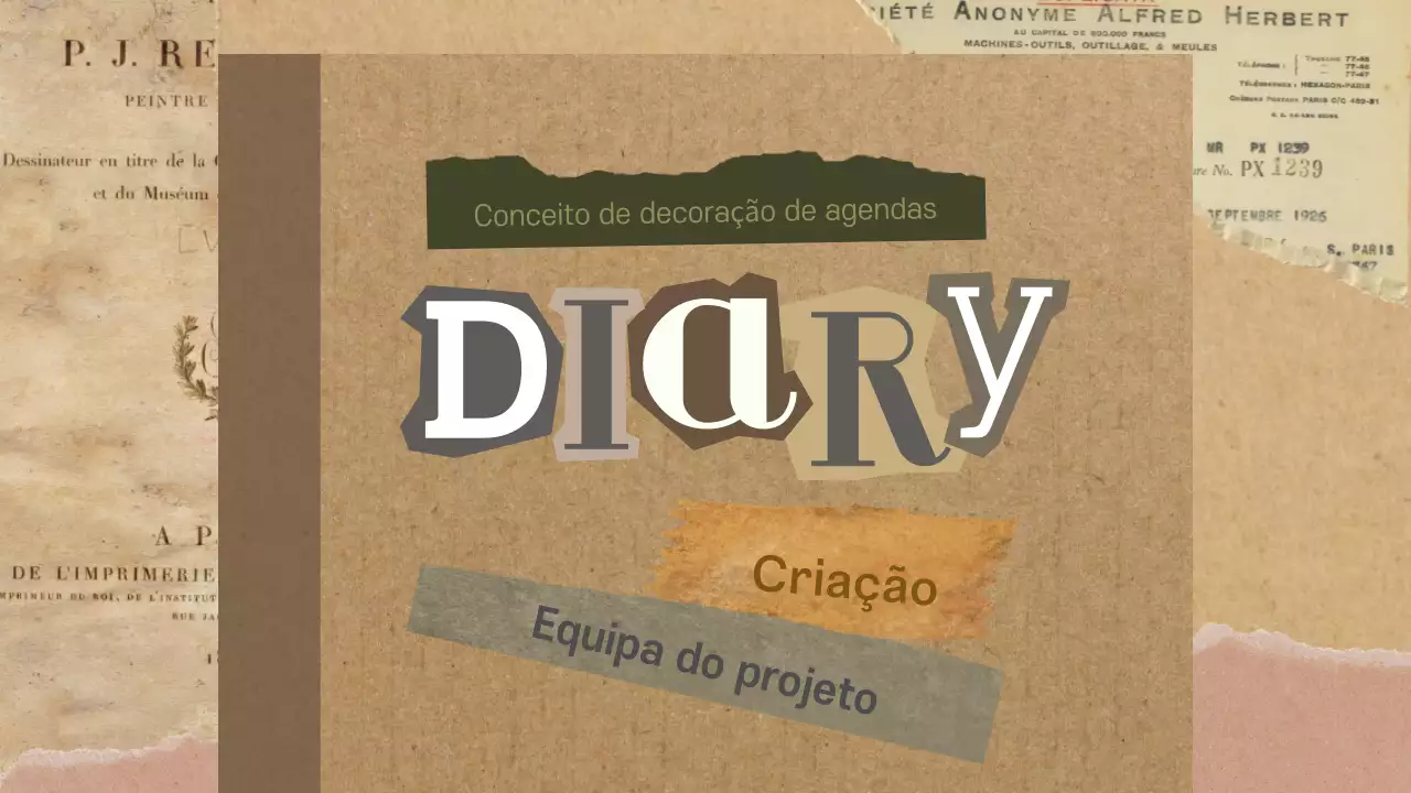 Apresentação da Agenda Vintage Castanha