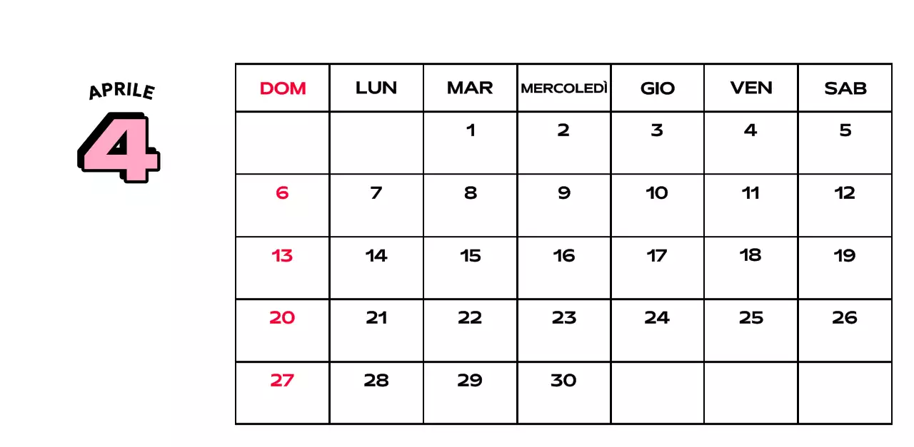 Calendari colorati con una varietà di illustrazioni retrò