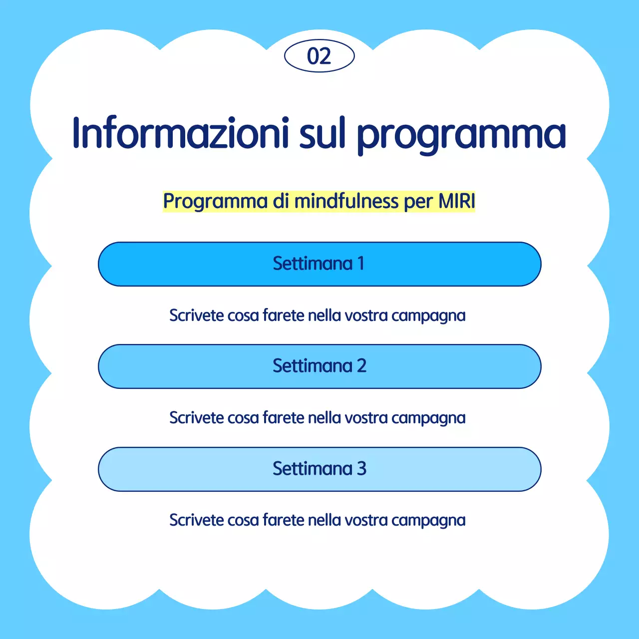 Azzurro Guida alla campagna semplice