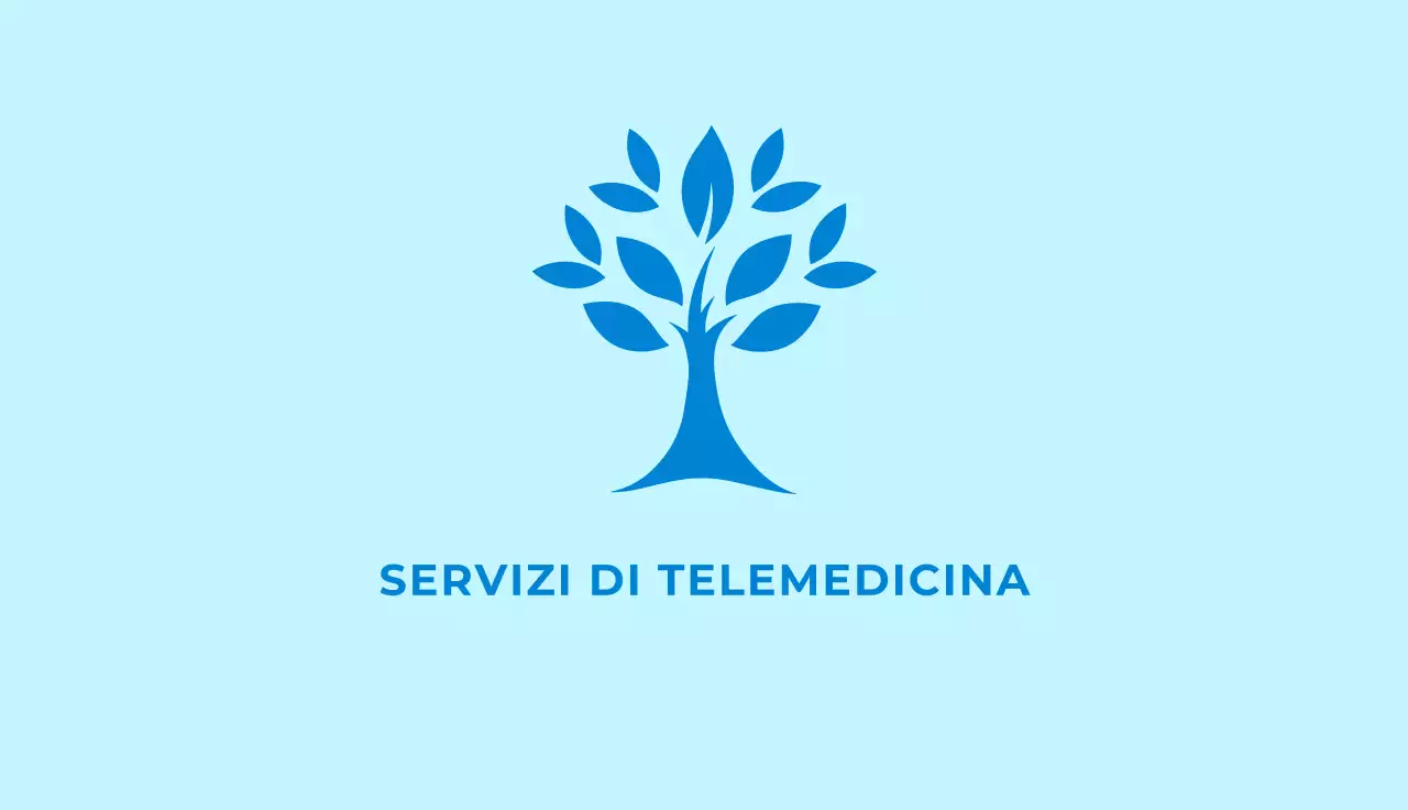 biglietto da visita blu clean per la telemedicina