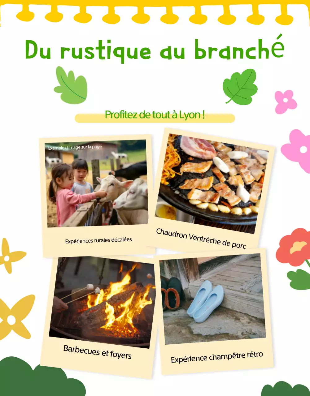 Promouvoir les expériences rurales en bleu clair