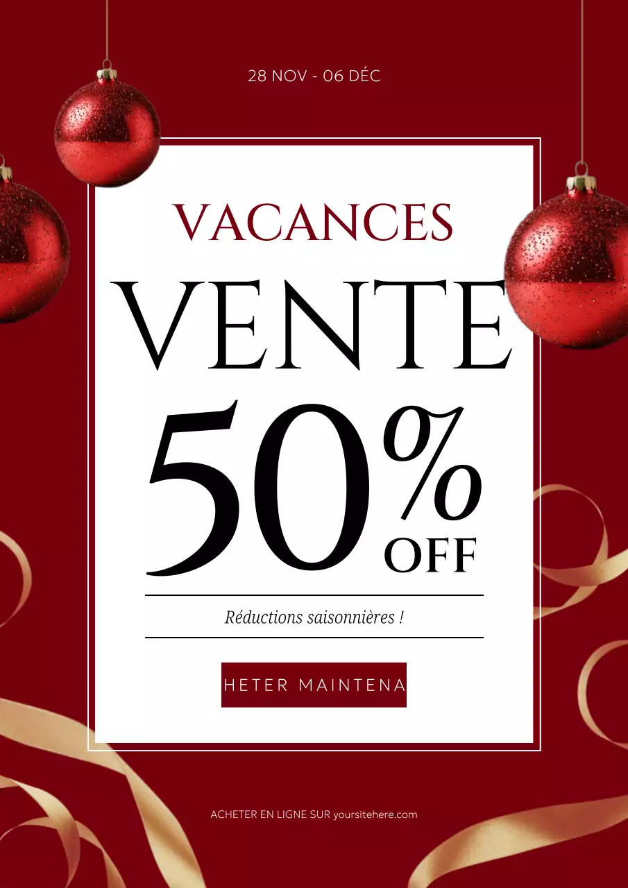 maroon modern holiday promotion