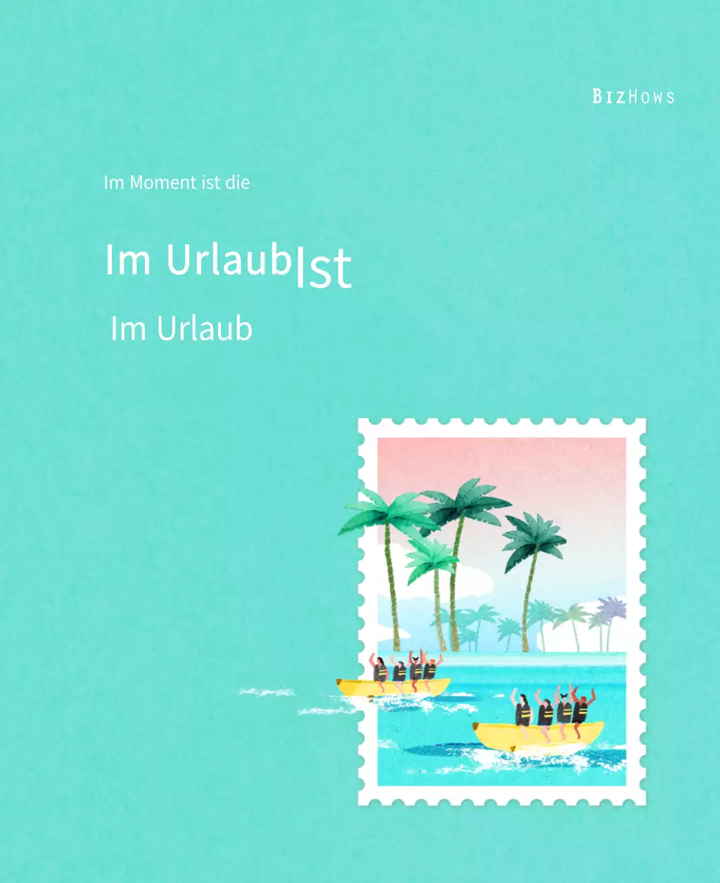 Stempelillustrationen mit einem warmen Konzept