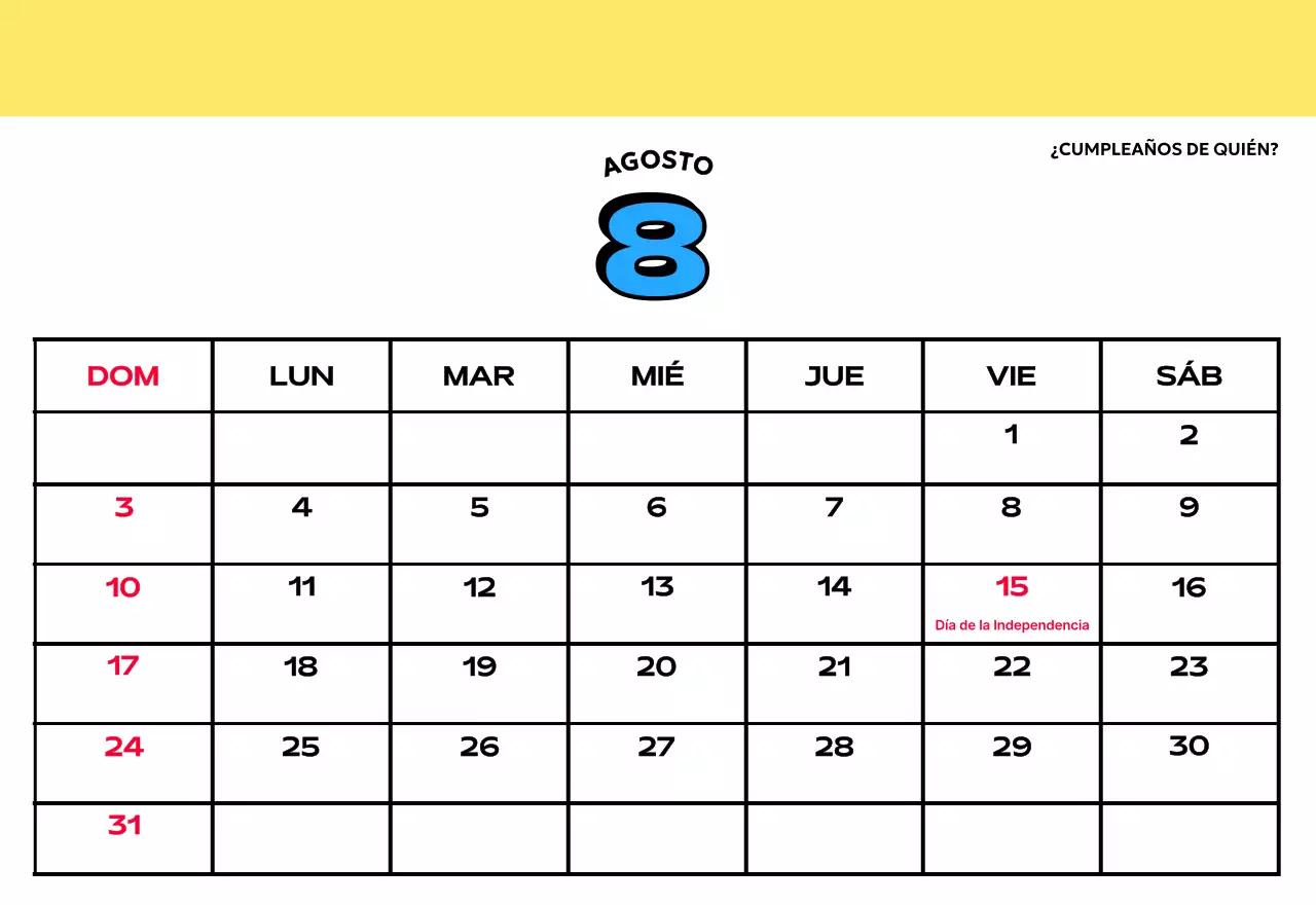 Coloridos calendarios con diversas ilustraciones retro
