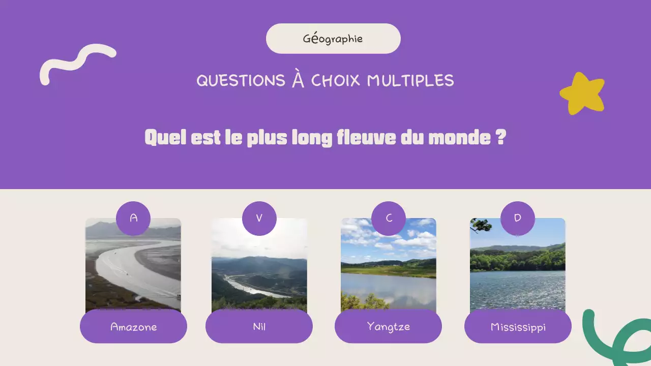 Annonce d'un quiz coloré et amusant