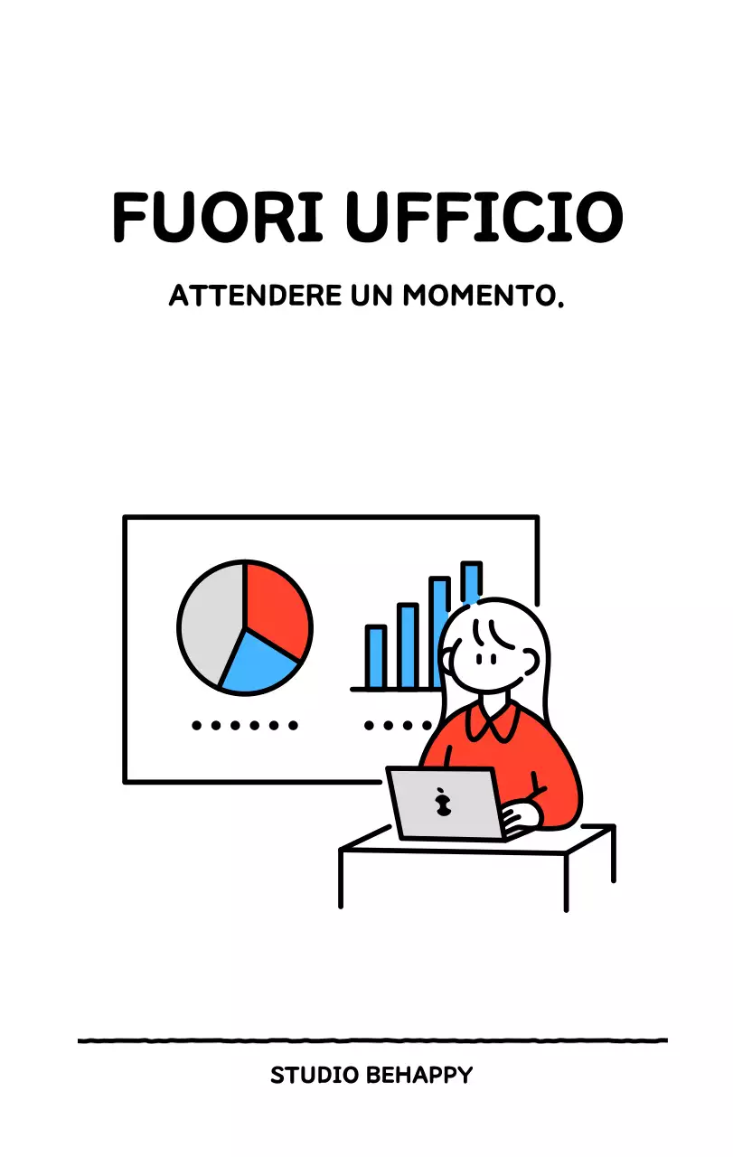 Calendario illustrato con un grazioso stile di linee