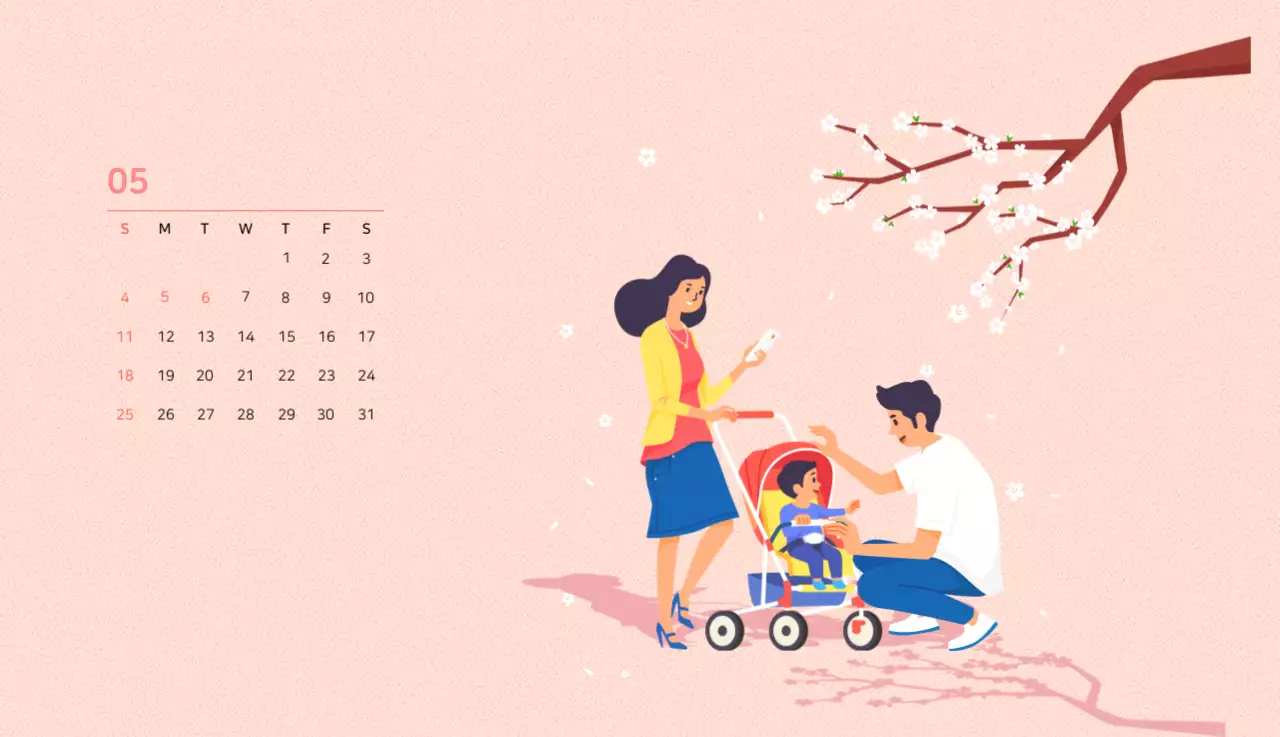 Illustration d'une famille multicolore