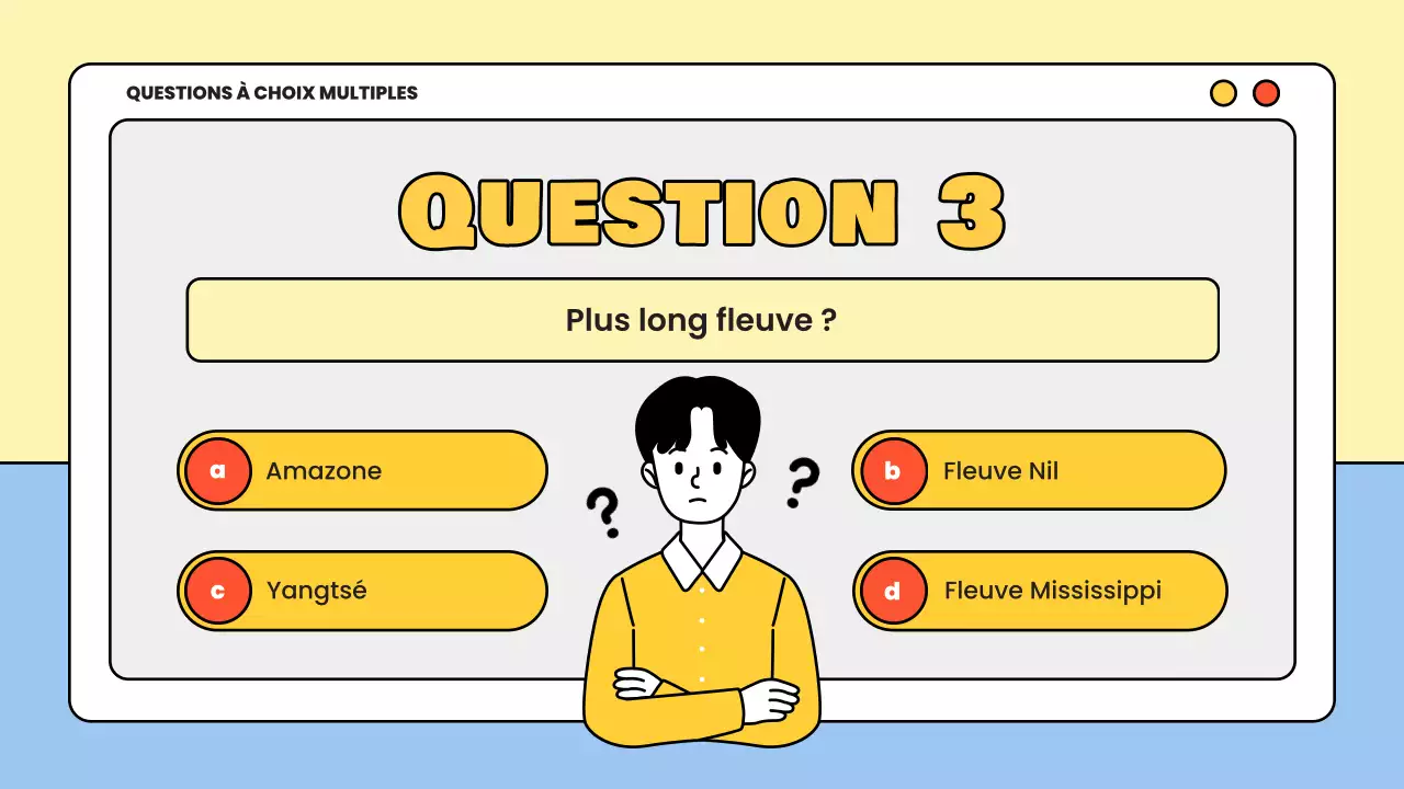 matériel d'étude pour le quiz minimal jaune