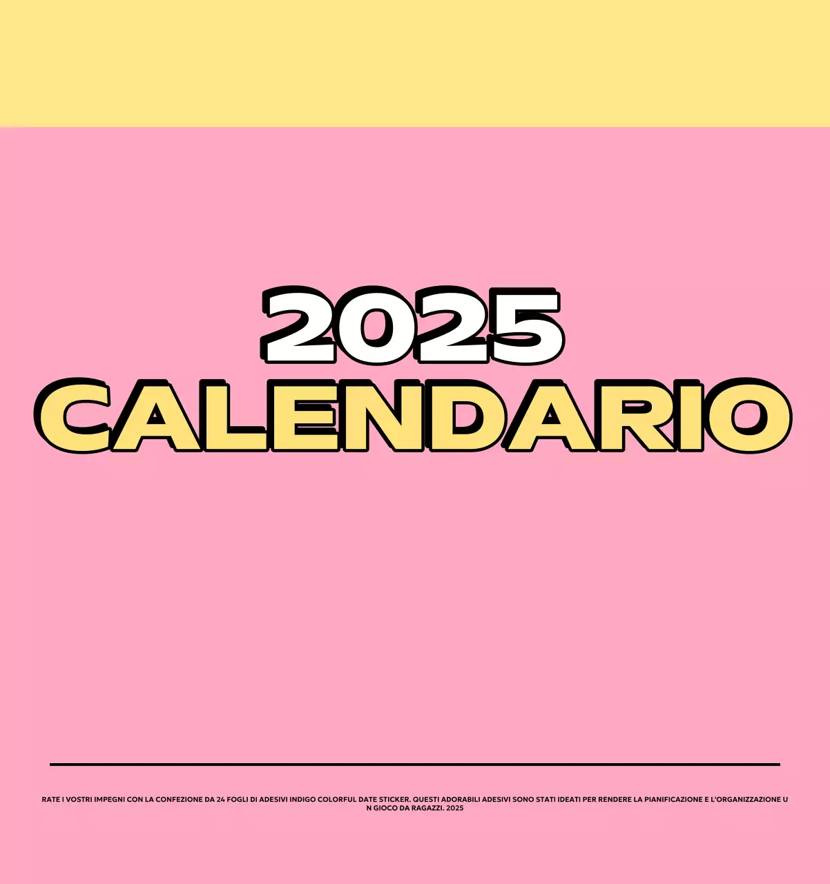 Calendari colorati con una varietà di illustrazioni retrò