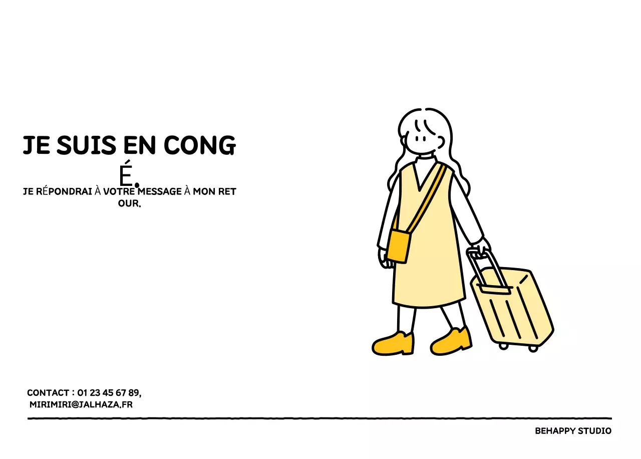 Calendrier illustré avec un joli style de lignes