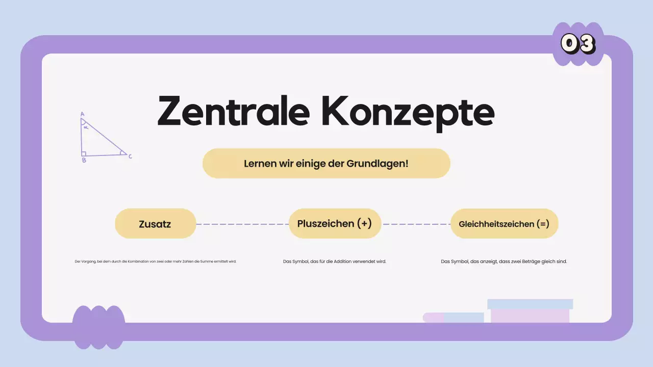 Lila Minimal Match Klasse