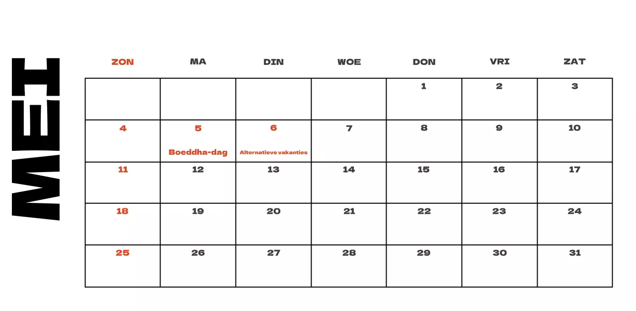 Hemels schone kalender