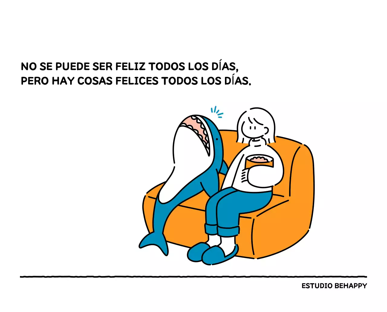 Calendario ilustrado con un bonito estilo de líneas