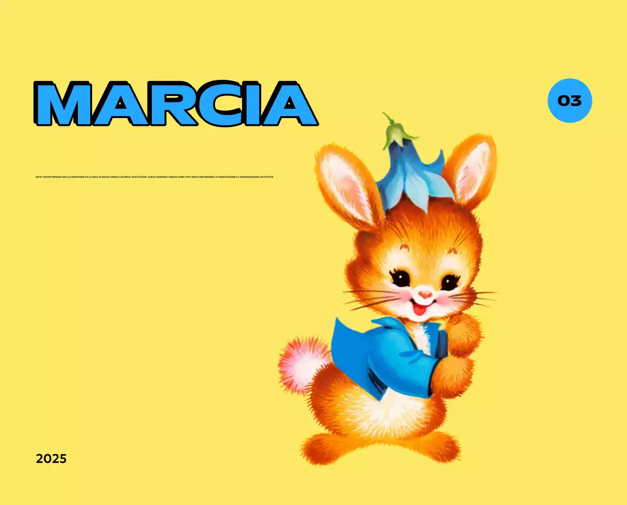 Calendari colorati con una varietà di illustrazioni retrò