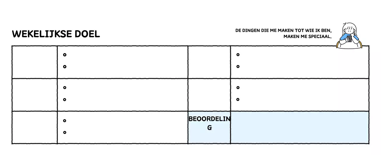 Geïllustreerde kalender met een mooie lijnstijl