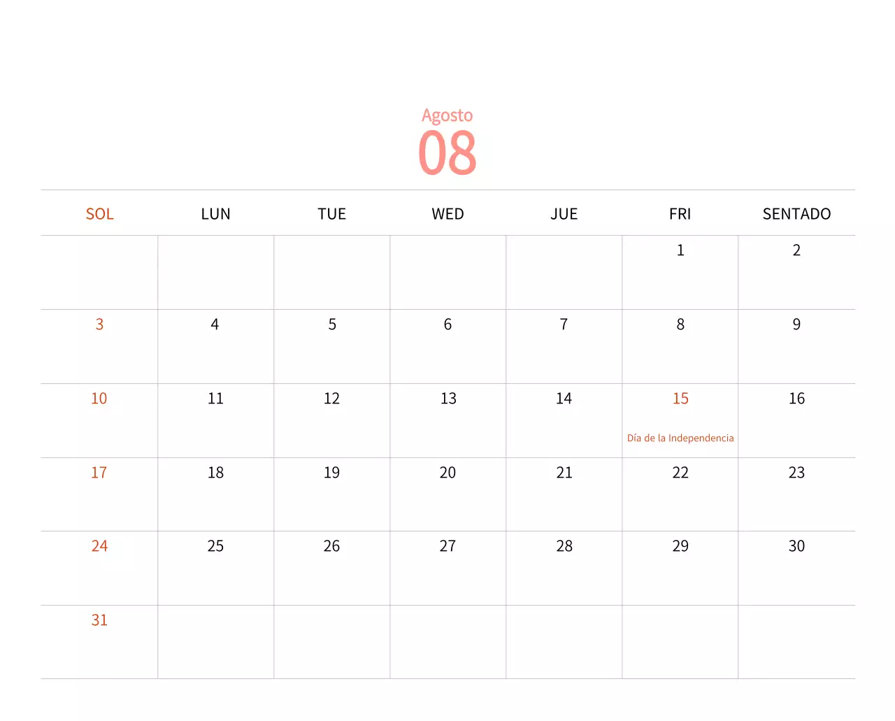 Calendario de Año Nuevo con cálidas ilustraciones