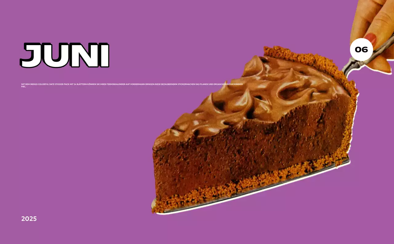 Bunte Kalender mit einer Vielzahl von Retro-Illustrationen