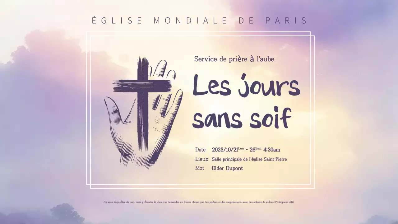 Mauve Guide de prière simple