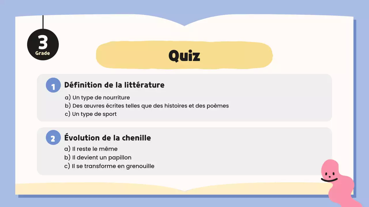 cours de littérature fantaisiste bleue
