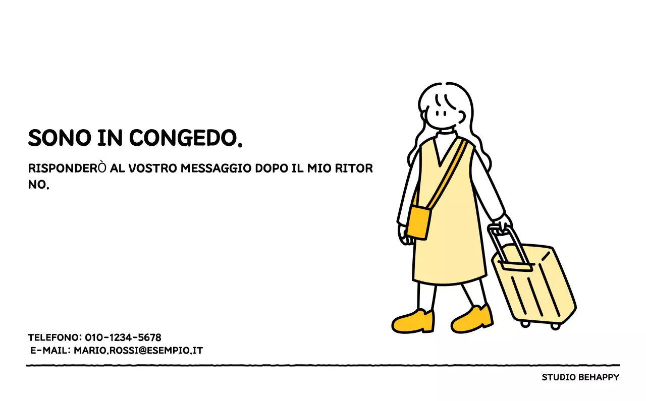 Calendario illustrato con un grazioso stile di linee