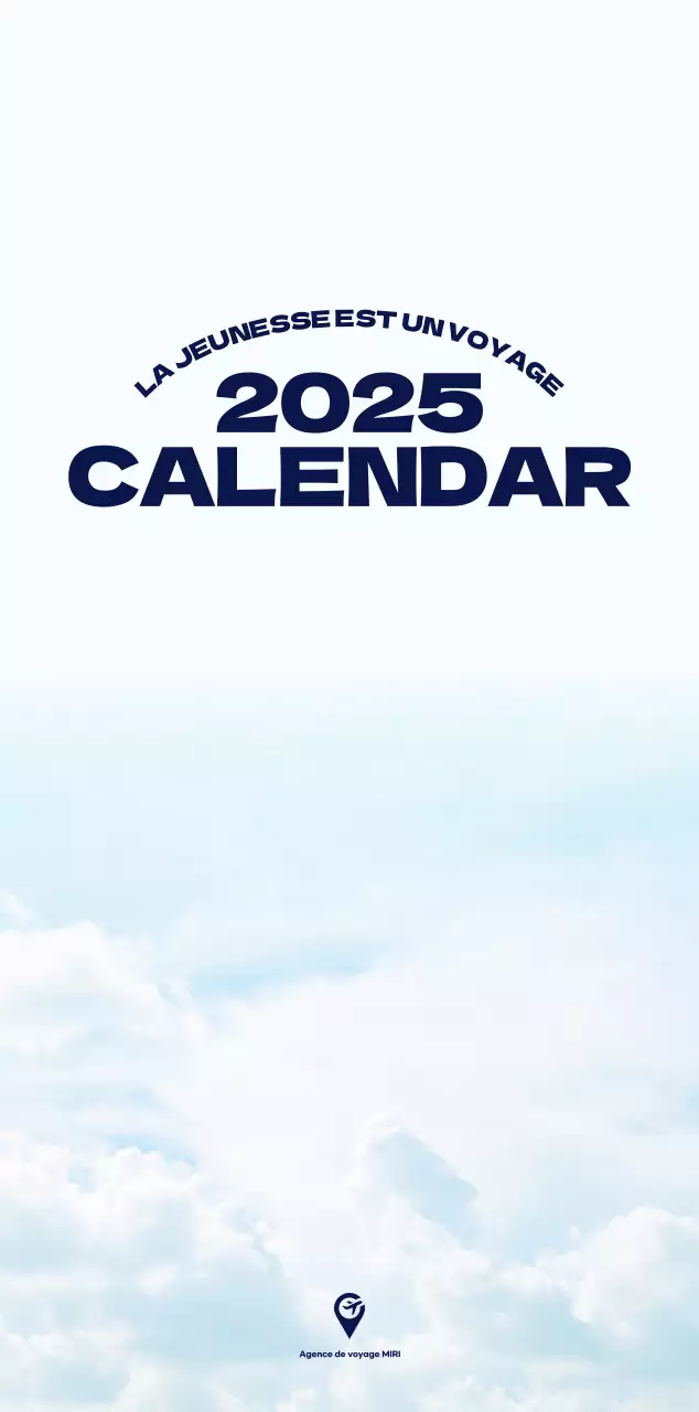 Calendrier de nettoyage des photos du ciel