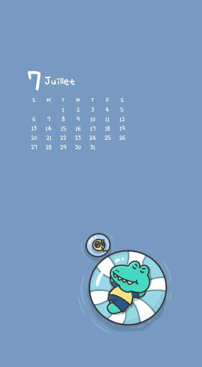 Un calendrier avec un concept d'illustration Ago mignon