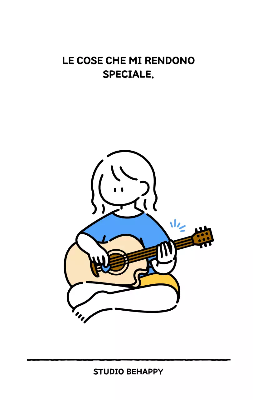 Calendario illustrato con un grazioso stile di linee