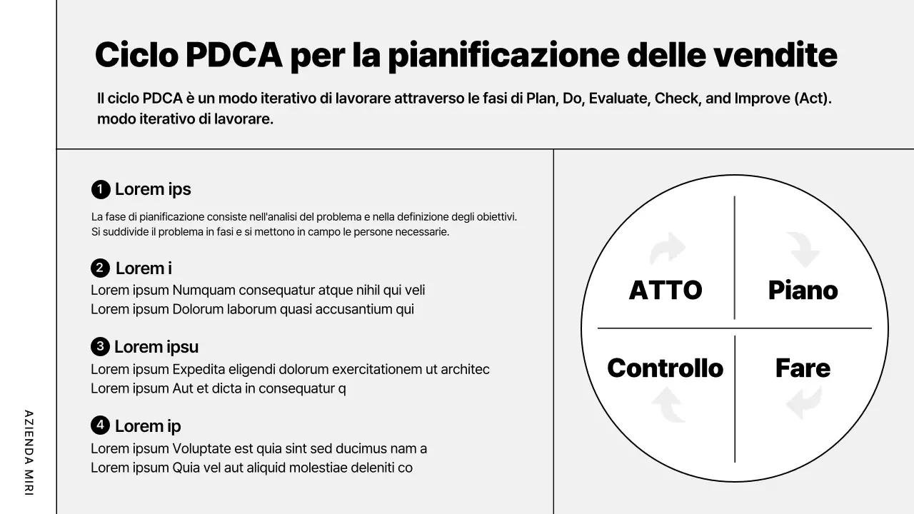 Piano aziendale moderno grigio