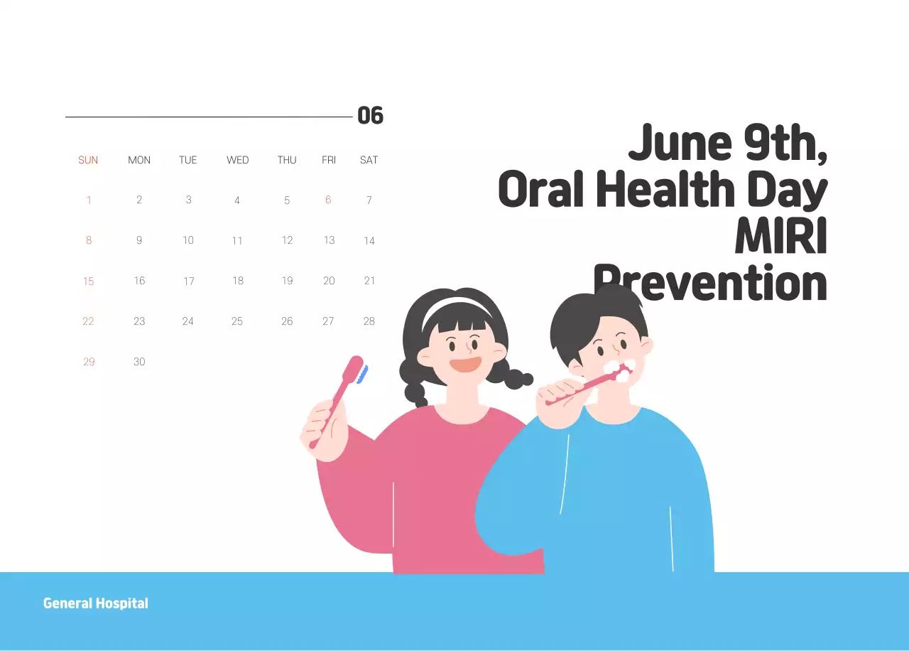 A holiday hospital with health and family themed illustrations and colorful accents