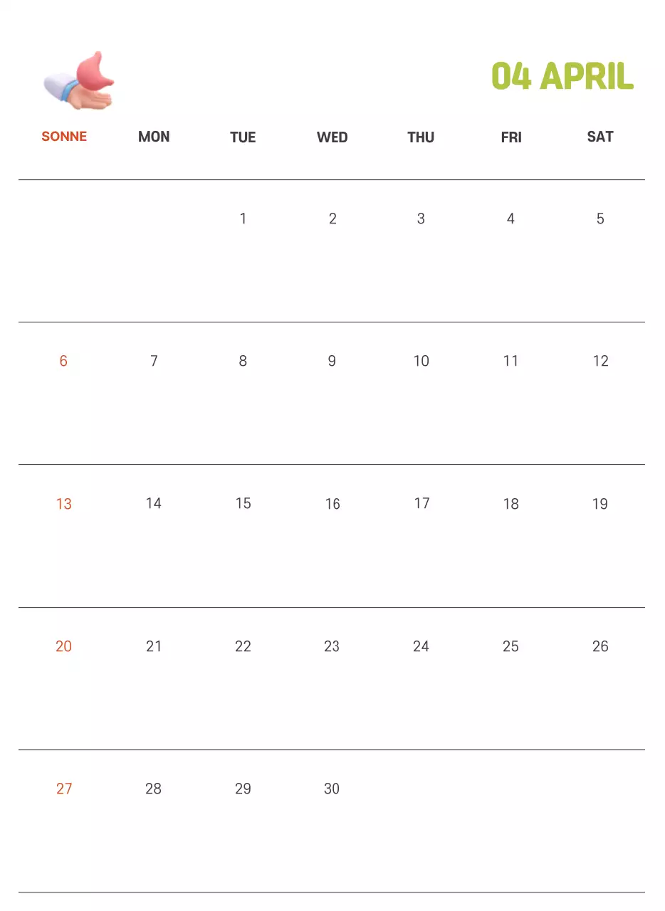 Ein festliches Krankenhaus mit Illustrationen zum Thema Gesundheit und Familie und farbenfrohen Akzenten