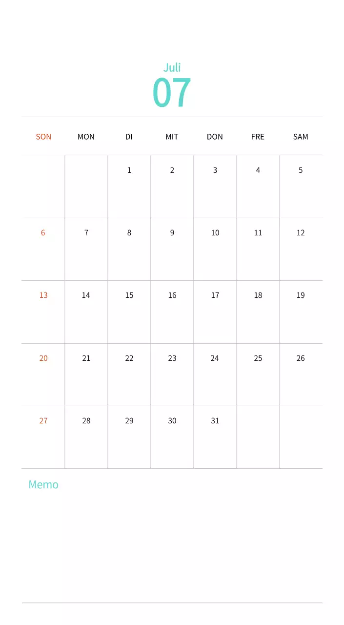 Stempelillustrationen mit einem warmen Konzept