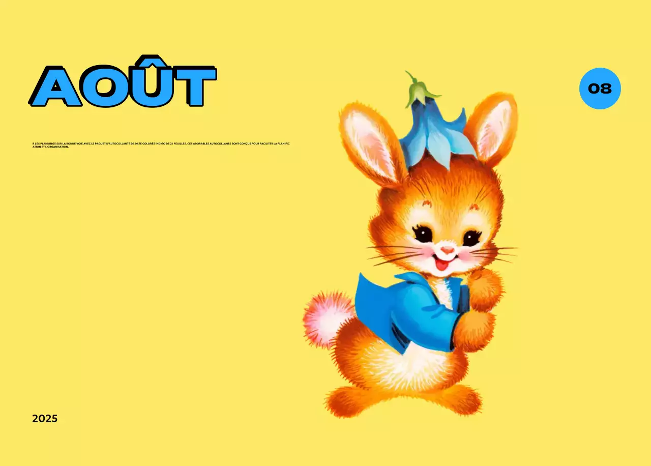 Calendriers colorés avec une variété d'illustrations rétro