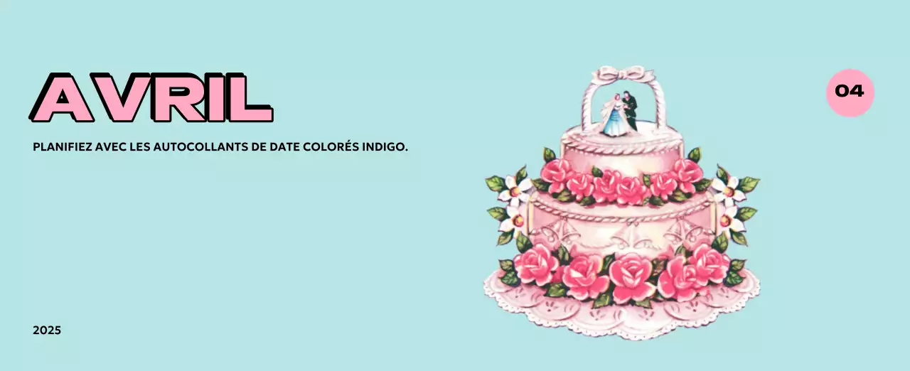 Calendriers colorés avec une variété d'illustrations rétro