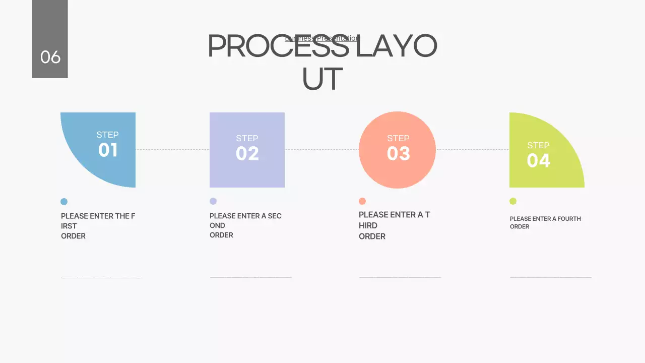 Um plano de negócios branco e limpo