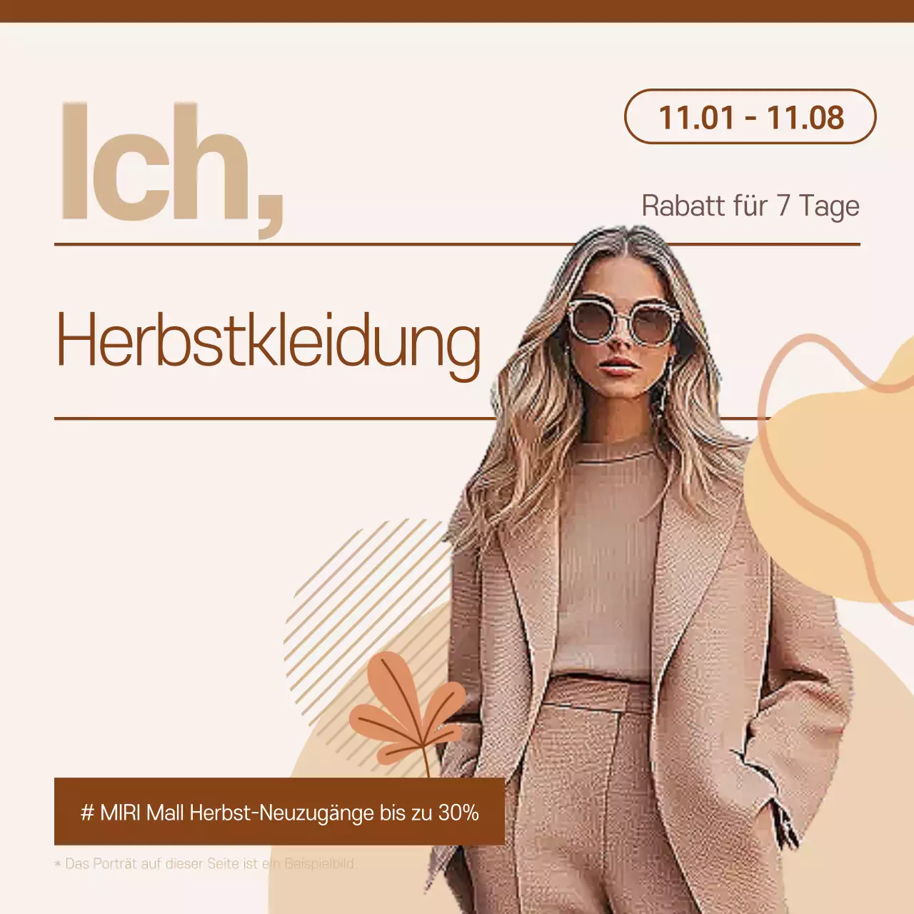 Sparen Sie bei beigefarbener moderner Herbstkleidung
