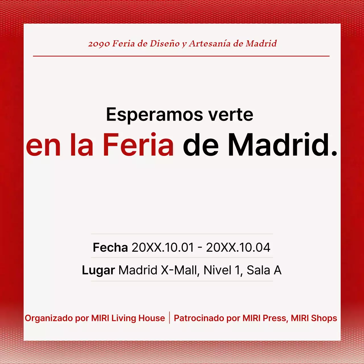 Anuncios de preguntas y respuestas en blanco y rojo