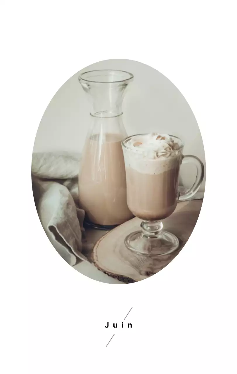 Calendrier de bureau photo simple pour les cafés dans les tons blancs