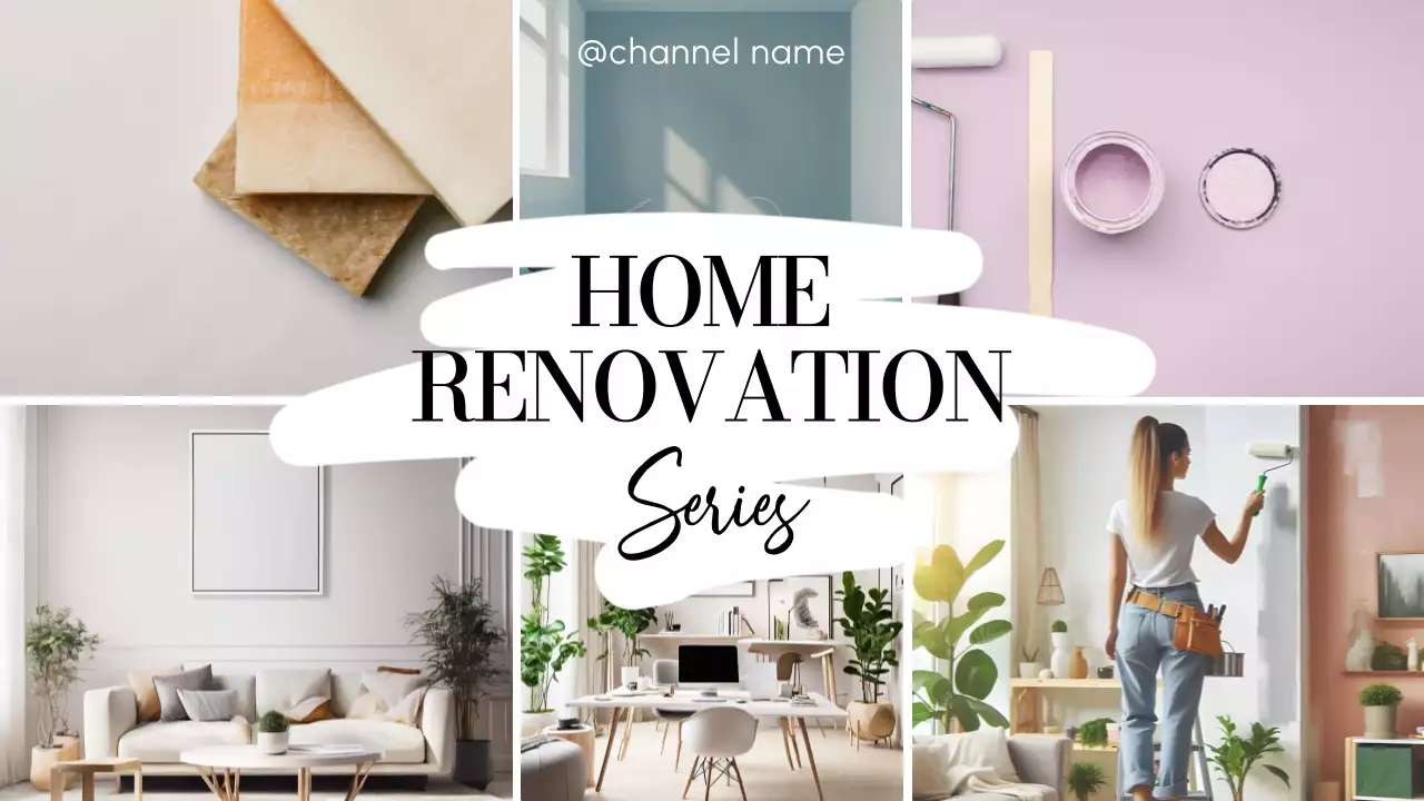 Beige Modern Home Renovation Guide YouTube Thumbnail