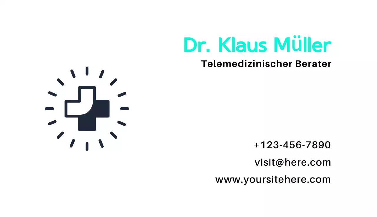 weiße saubere medizinische Karte