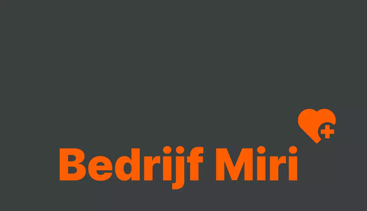 Grijs oranje en wit visitekaartje telehealth minimale stijl