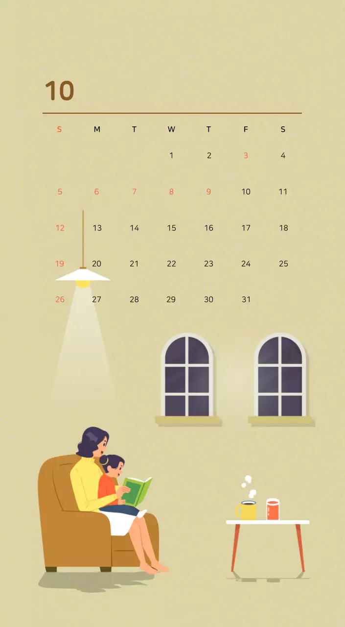 Multicolored family illustration concept