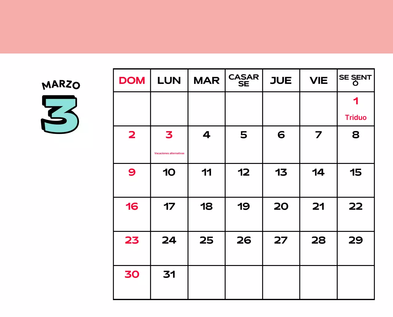Coloridos calendarios con diversas ilustraciones retro