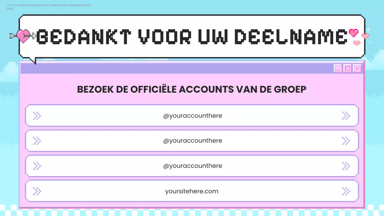 roze retro bedel promotie