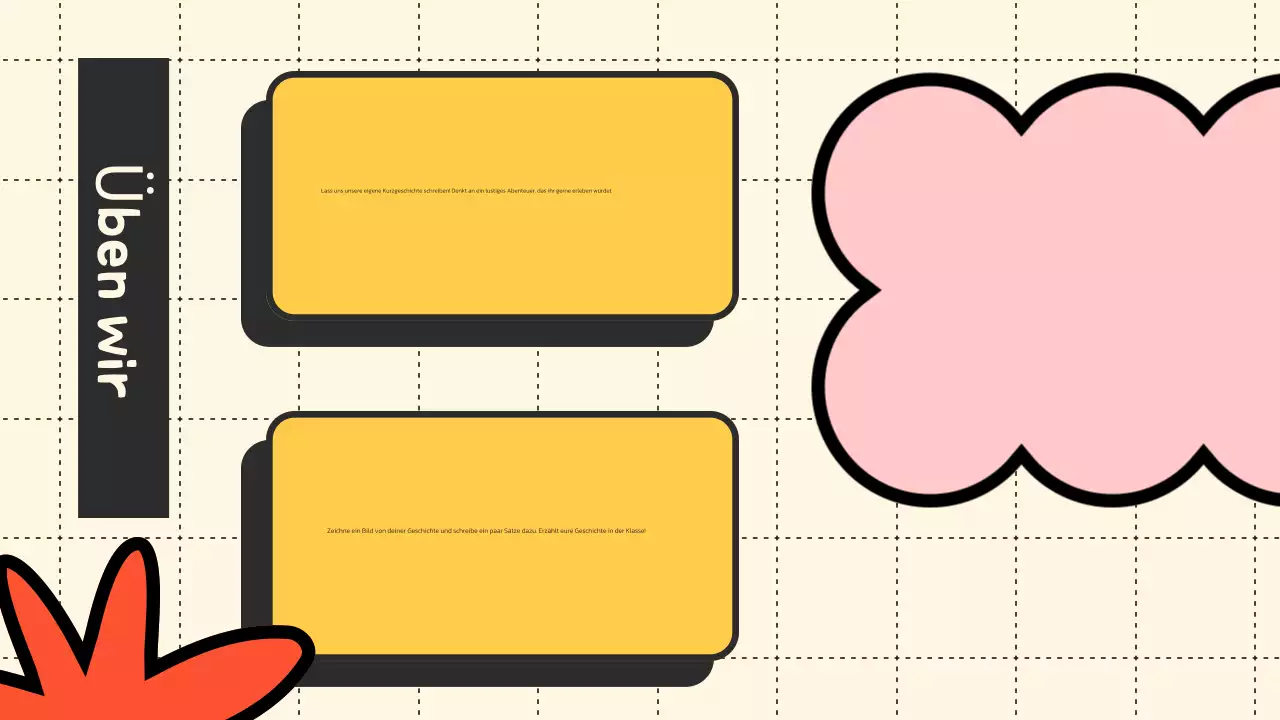 Gelb Orange Illustrative Unterrichtsmaterialien Literaturpräsentation