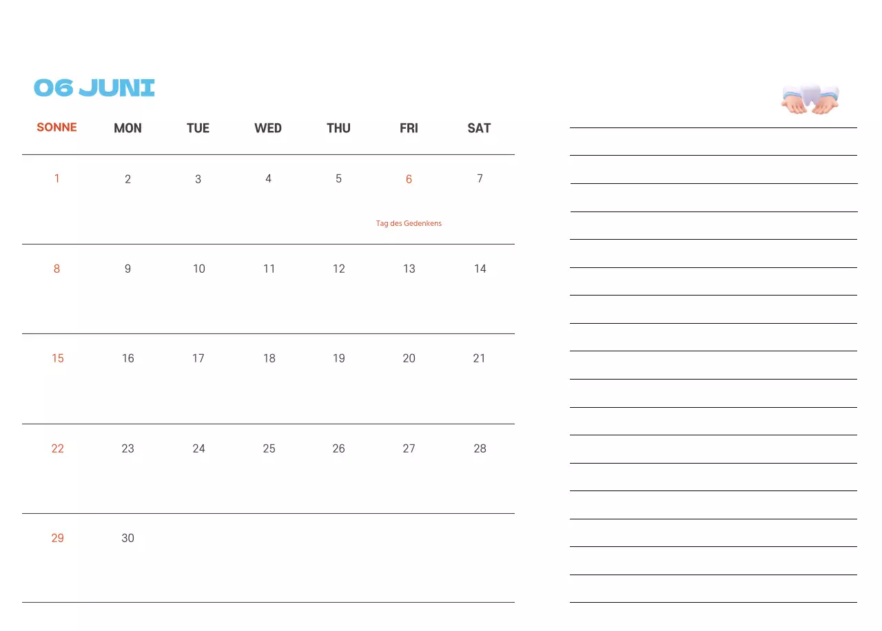 Ein festliches Krankenhaus mit Illustrationen zum Thema Gesundheit und Familie und farbenfrohen Akzenten