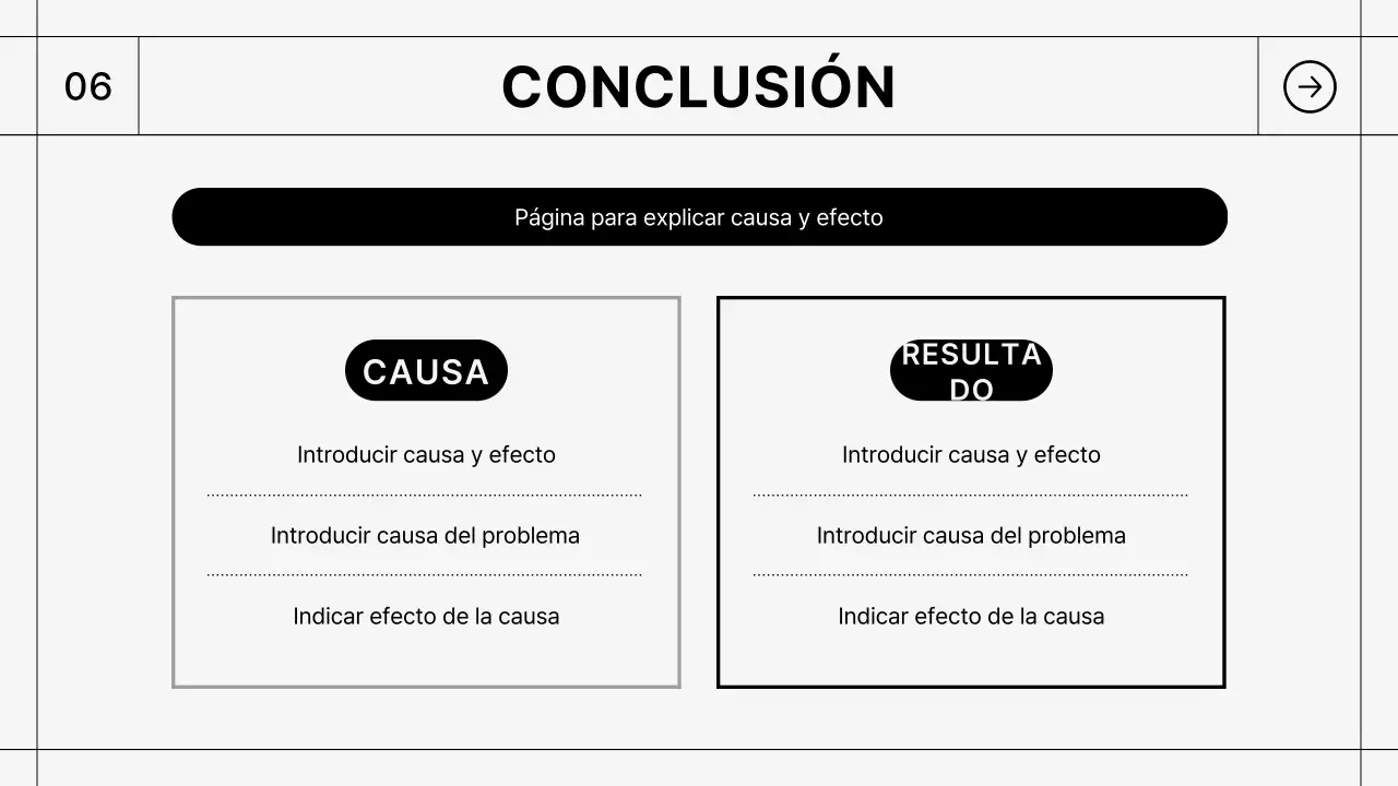 Descripción del informe Black Simple